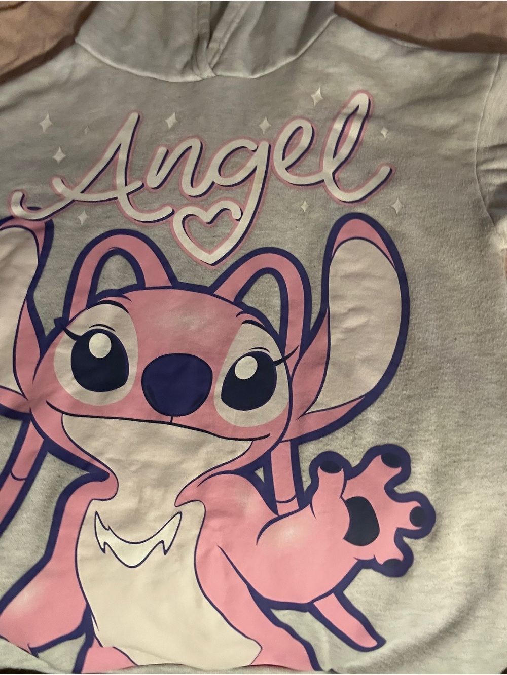 Disney Pink & Navy 'Angel' Graphic Hoodie